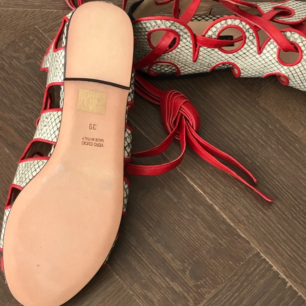 Chrissie Morris Python Sandals - image 2